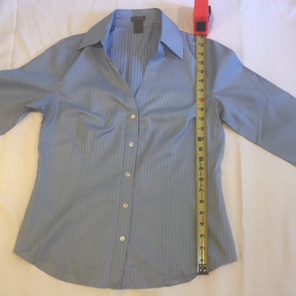 Ann Taylor size 8 grey formal shirt - Picture 6 of 7